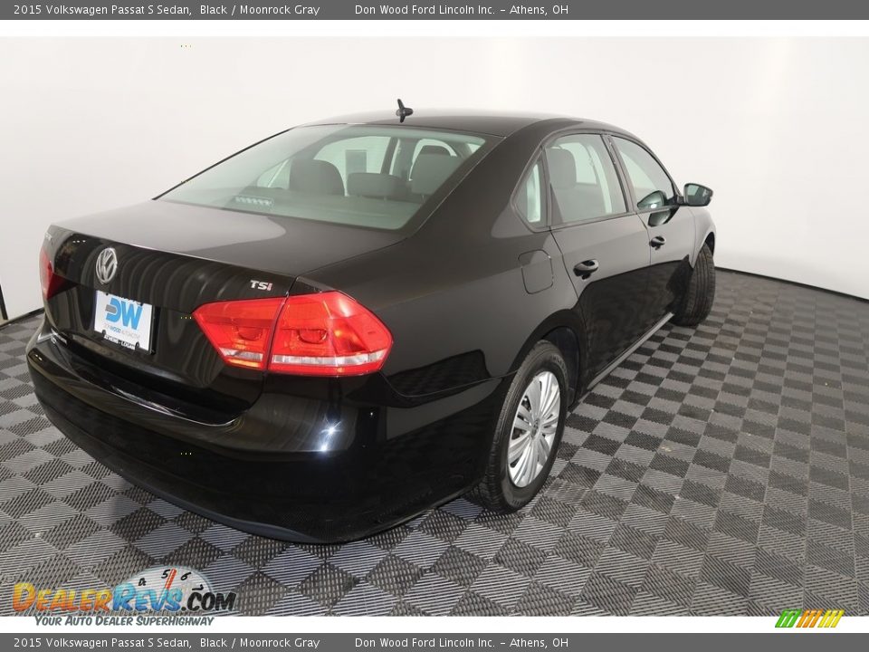2015 Volkswagen Passat S Sedan Black / Moonrock Gray Photo #11