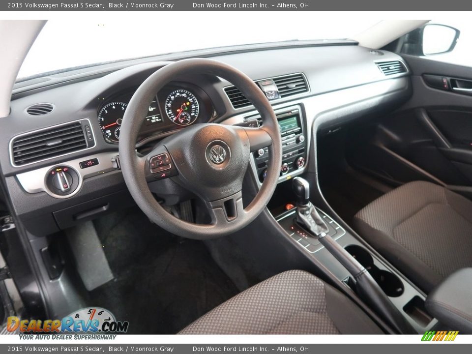 2015 Volkswagen Passat S Sedan Black / Moonrock Gray Photo #13