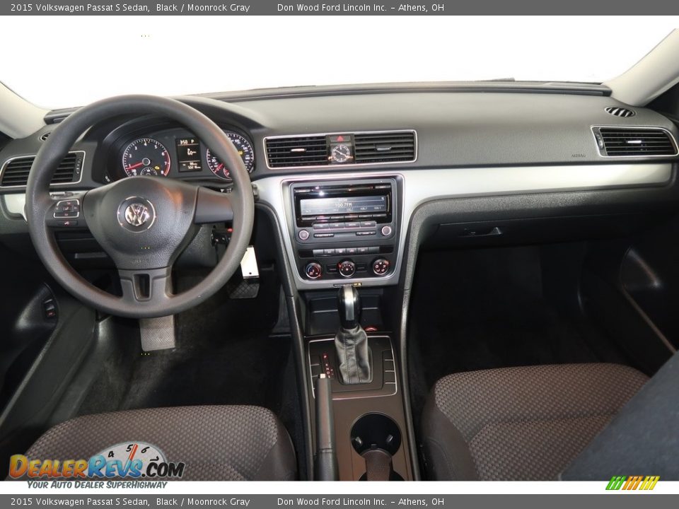 2015 Volkswagen Passat S Sedan Black / Moonrock Gray Photo #15