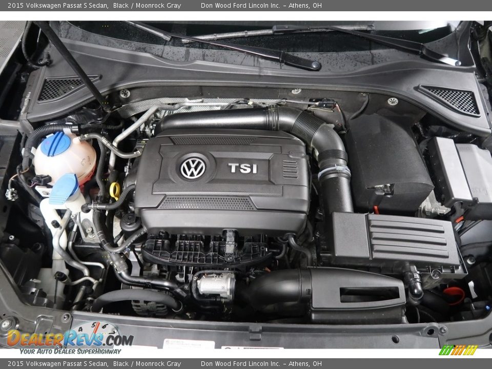 2015 Volkswagen Passat S Sedan Black / Moonrock Gray Photo #34