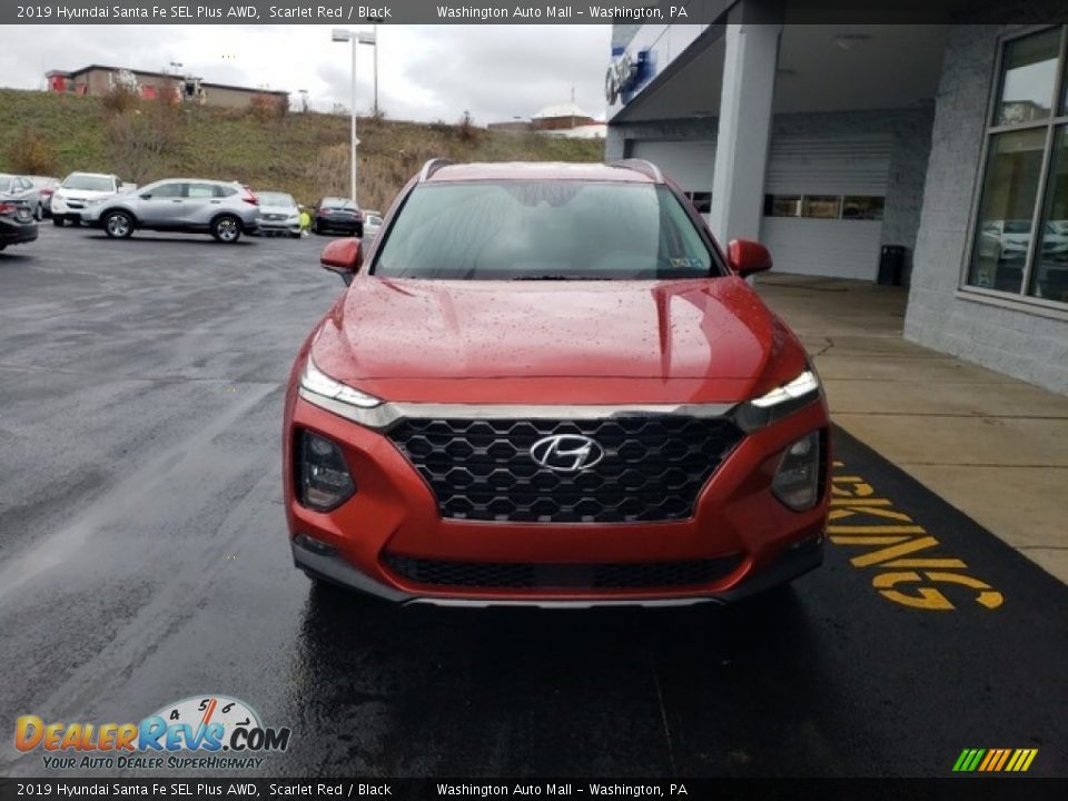 2019 Hyundai Santa Fe SEL Plus AWD Scarlet Red / Black Photo #2