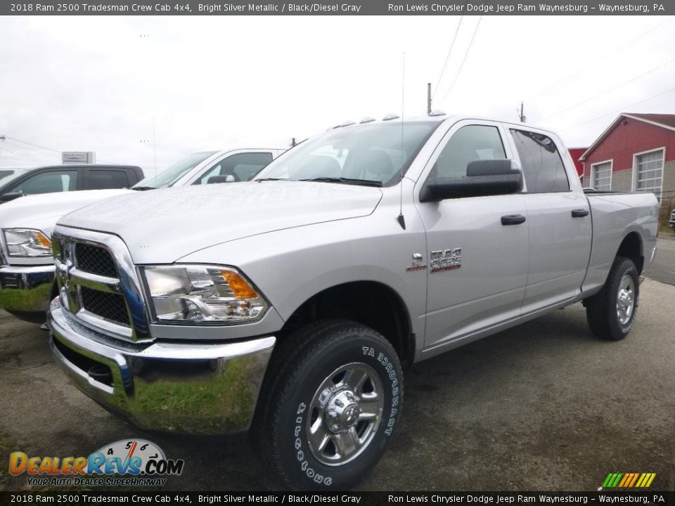 2018 Ram 2500 Tradesman Crew Cab 4x4 Bright Silver Metallic / Black/Diesel Gray Photo #1