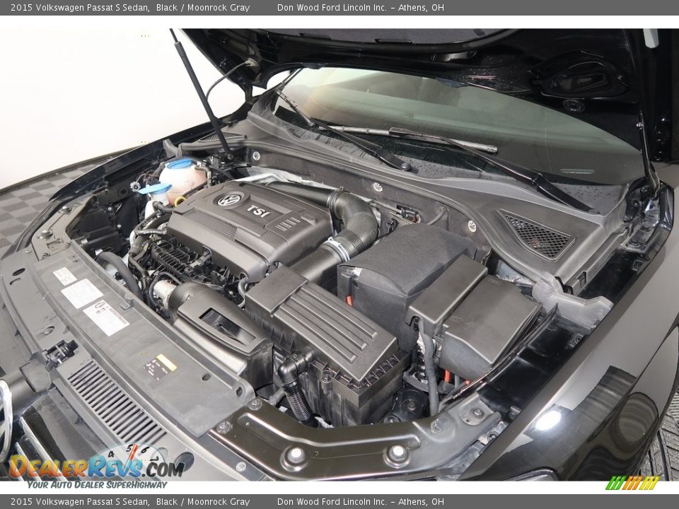 2015 Volkswagen Passat S Sedan Black / Moonrock Gray Photo #35