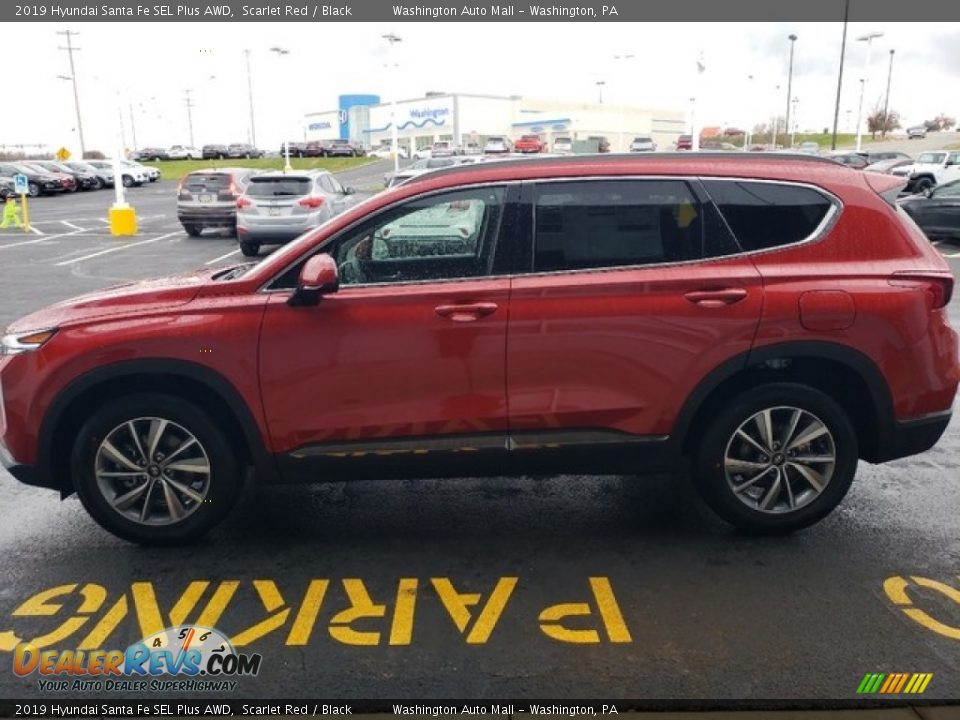 2019 Hyundai Santa Fe SEL Plus AWD Scarlet Red / Black Photo #4