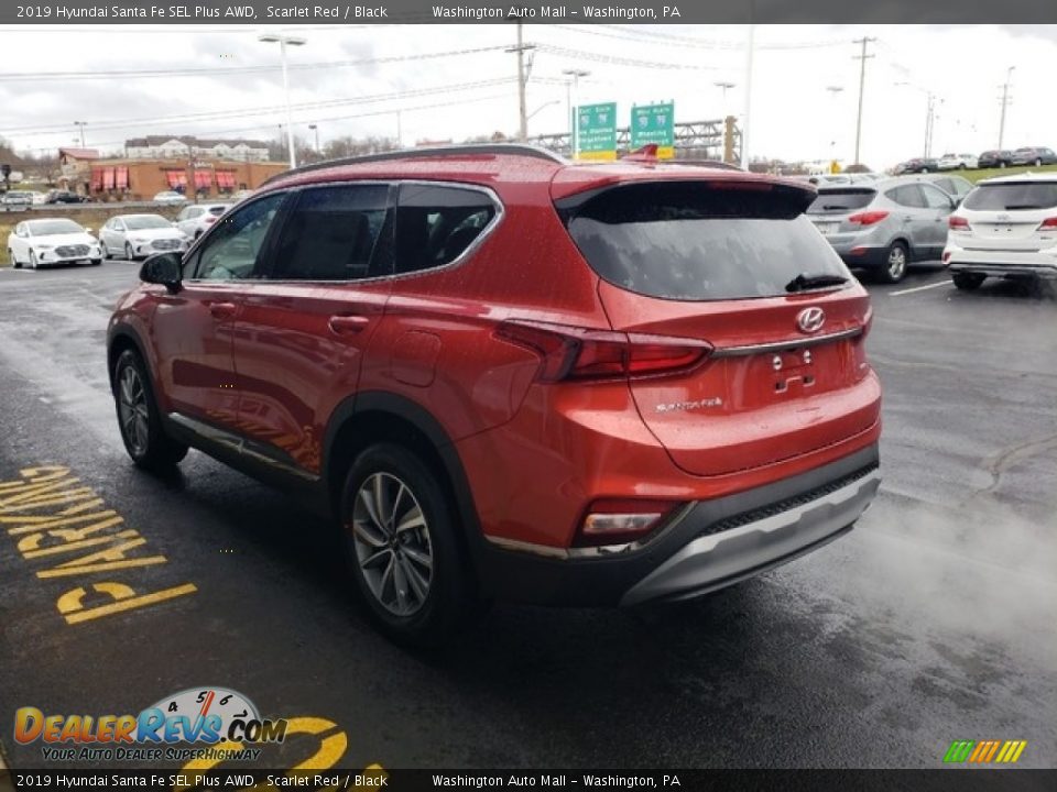 2019 Hyundai Santa Fe SEL Plus AWD Scarlet Red / Black Photo #5