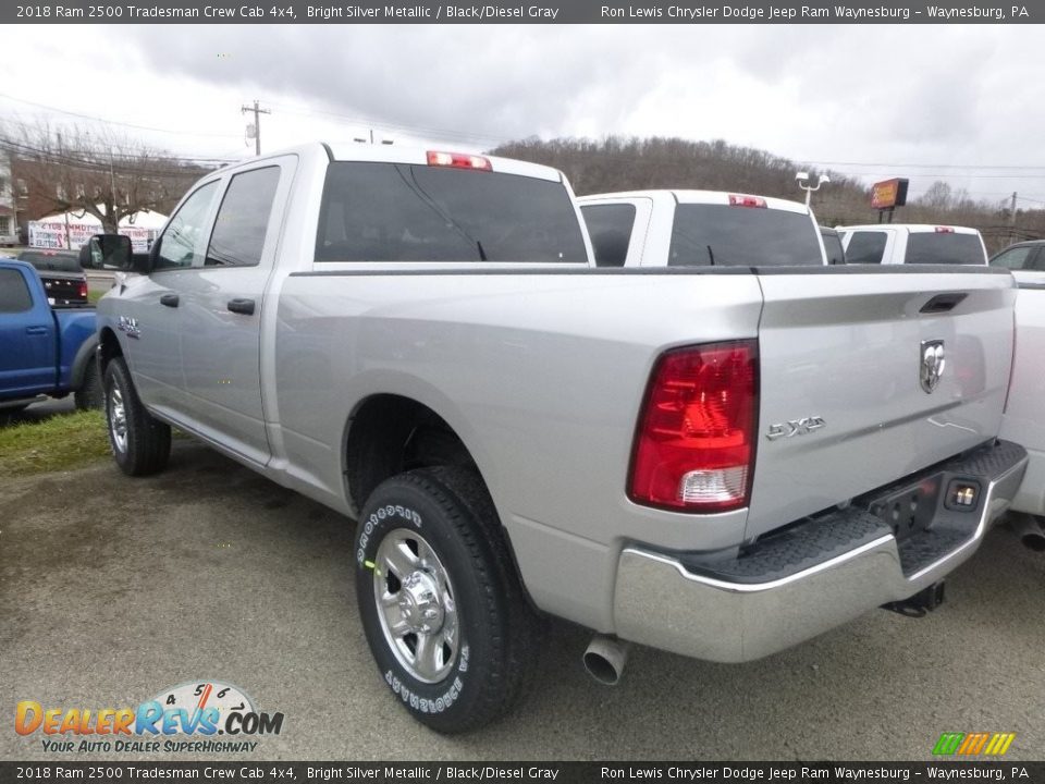 2018 Ram 2500 Tradesman Crew Cab 4x4 Bright Silver Metallic / Black/Diesel Gray Photo #3