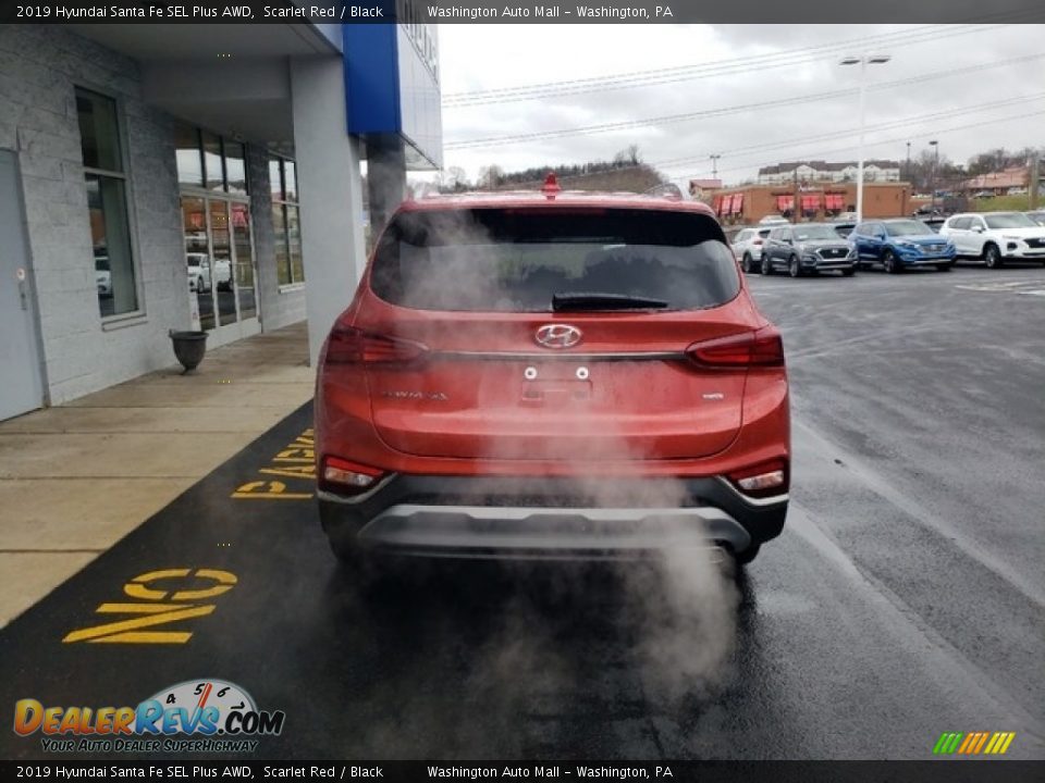 2019 Hyundai Santa Fe SEL Plus AWD Scarlet Red / Black Photo #6