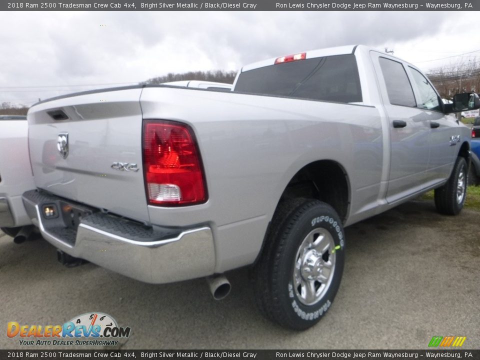 2018 Ram 2500 Tradesman Crew Cab 4x4 Bright Silver Metallic / Black/Diesel Gray Photo #4