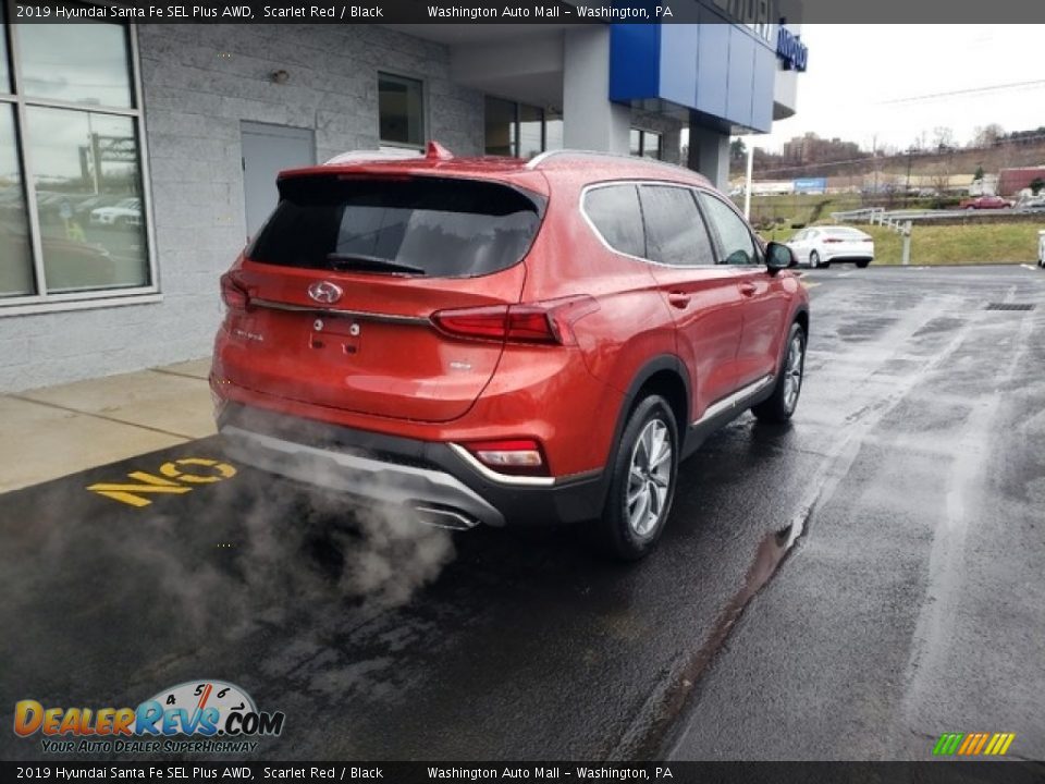 2019 Hyundai Santa Fe SEL Plus AWD Scarlet Red / Black Photo #7