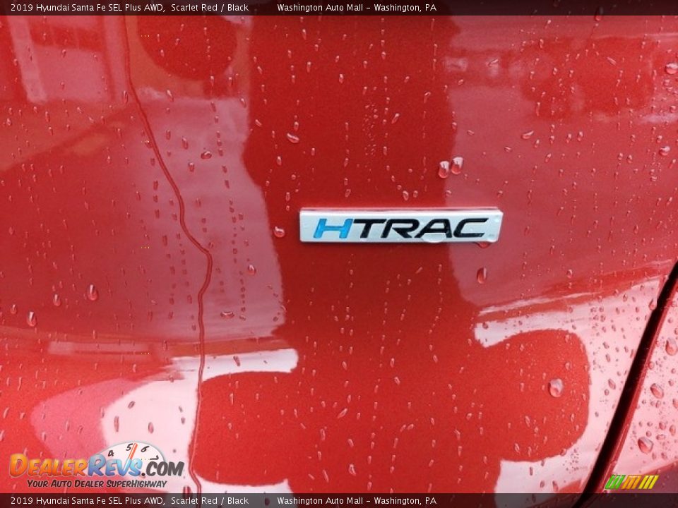 2019 Hyundai Santa Fe SEL Plus AWD Scarlet Red / Black Photo #8