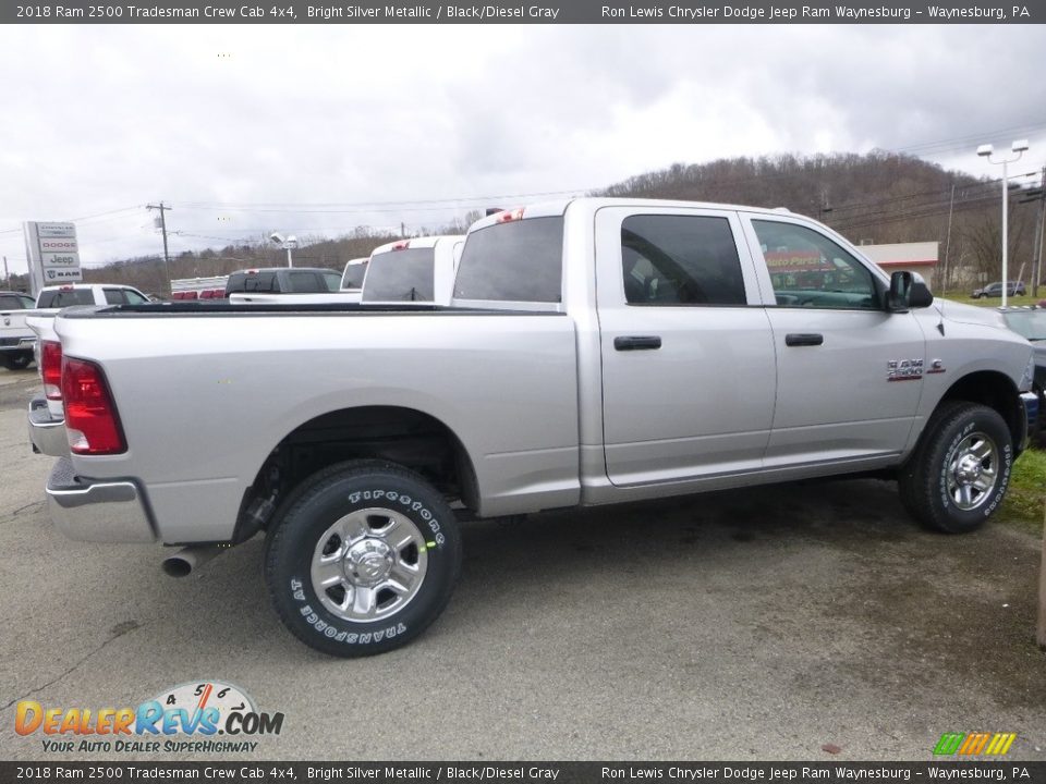 2018 Ram 2500 Tradesman Crew Cab 4x4 Bright Silver Metallic / Black/Diesel Gray Photo #5