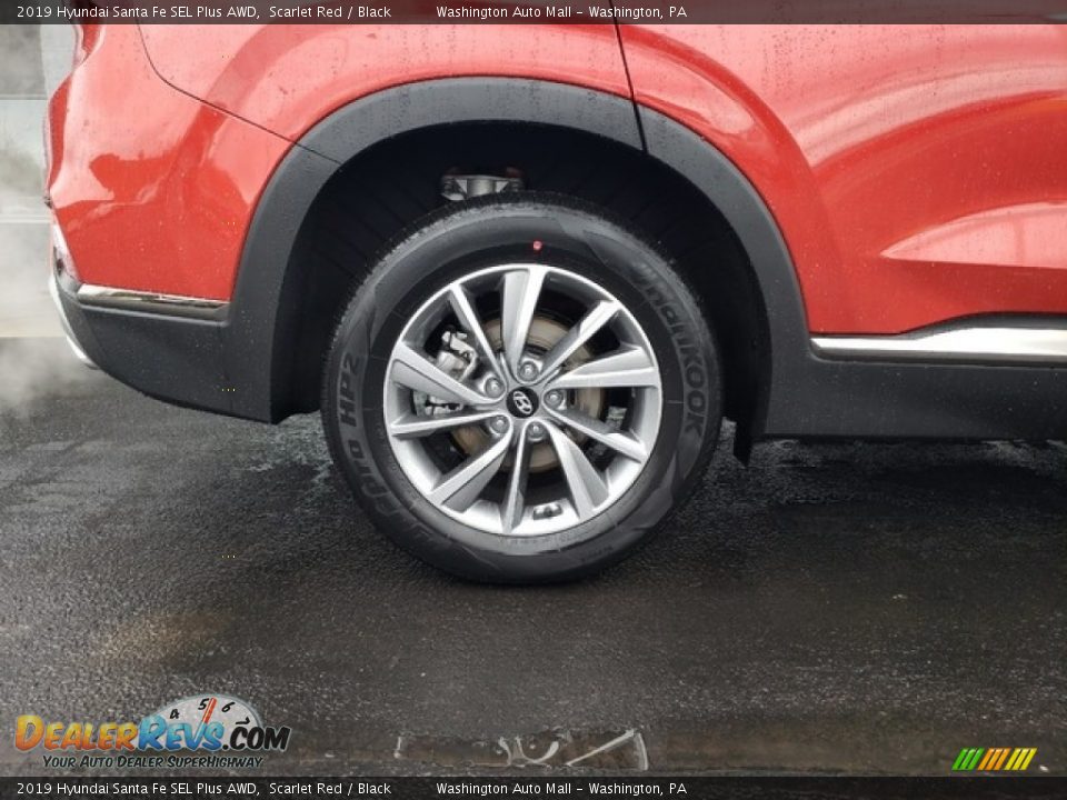 2019 Hyundai Santa Fe SEL Plus AWD Scarlet Red / Black Photo #10