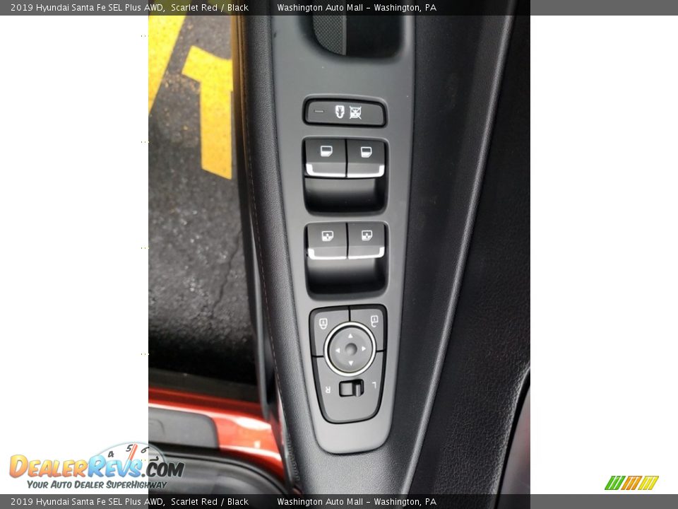 2019 Hyundai Santa Fe SEL Plus AWD Scarlet Red / Black Photo #17