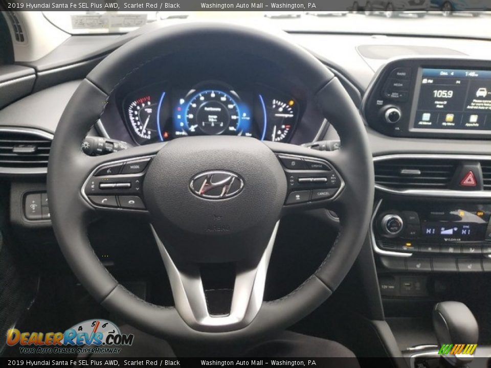 2019 Hyundai Santa Fe SEL Plus AWD Scarlet Red / Black Photo #19
