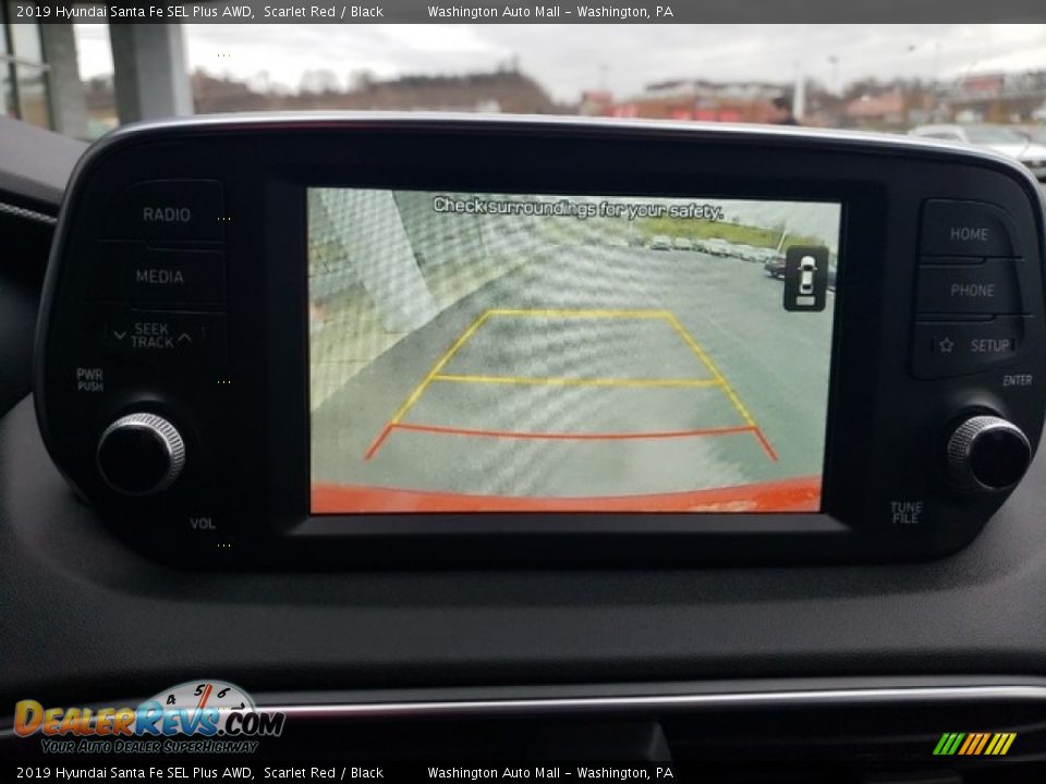 2019 Hyundai Santa Fe SEL Plus AWD Scarlet Red / Black Photo #22