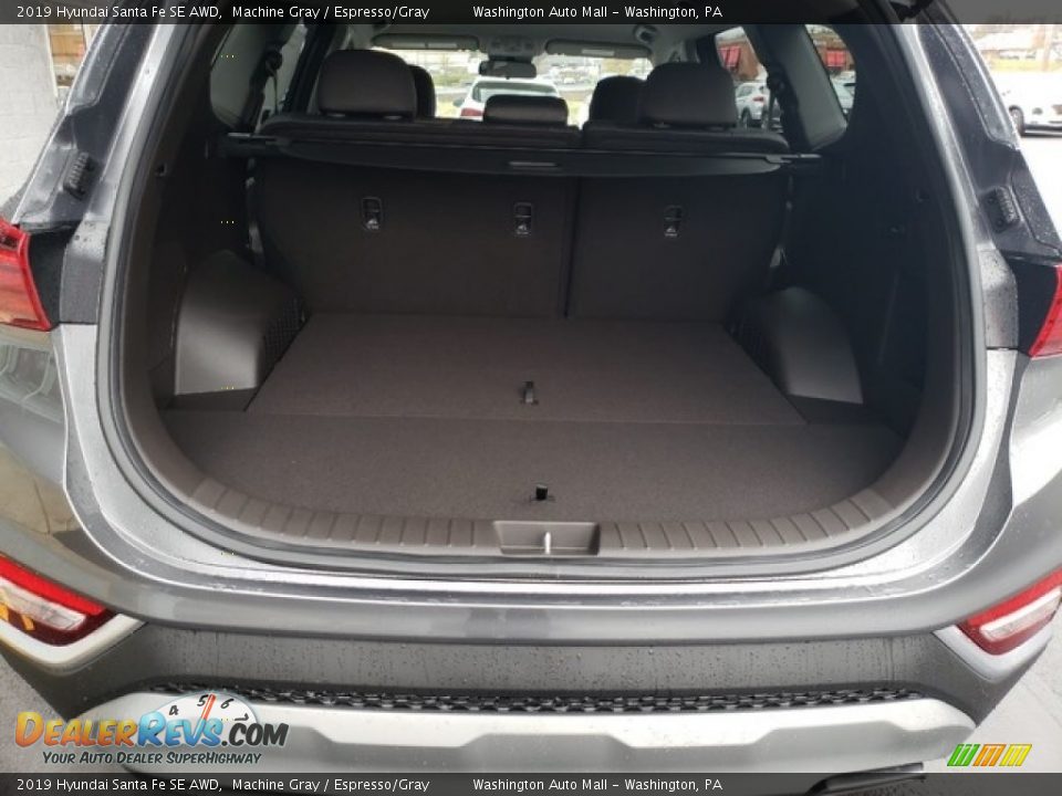 2019 Hyundai Santa Fe SE AWD Machine Gray / Espresso/Gray Photo #13