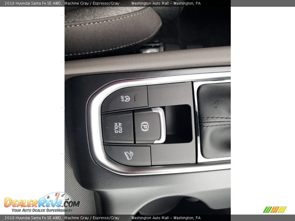 2019 Hyundai Santa Fe SE AWD Machine Gray / Espresso/Gray Photo #25
