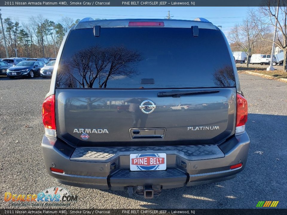 2011 Nissan Armada Platinum 4WD Smoke Gray / Charcoal Photo #6