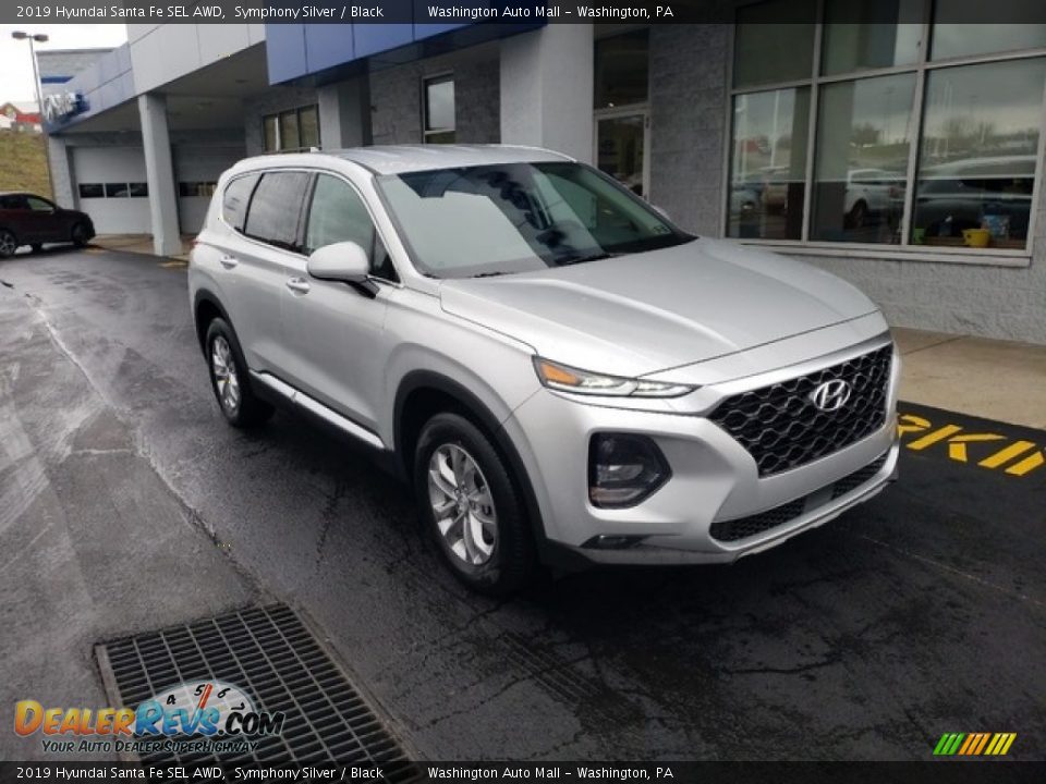 2019 Hyundai Santa Fe SEL AWD Symphony Silver / Black Photo #1