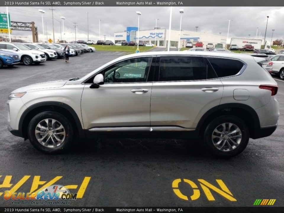 2019 Hyundai Santa Fe SEL AWD Symphony Silver / Black Photo #4