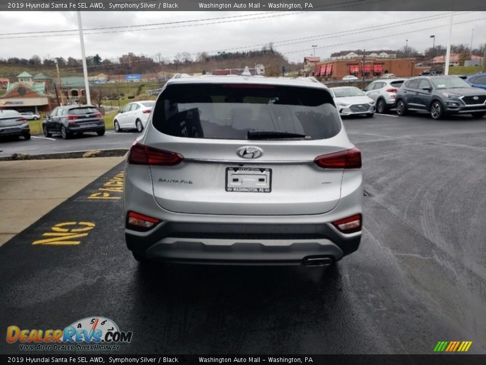2019 Hyundai Santa Fe SEL AWD Symphony Silver / Black Photo #6