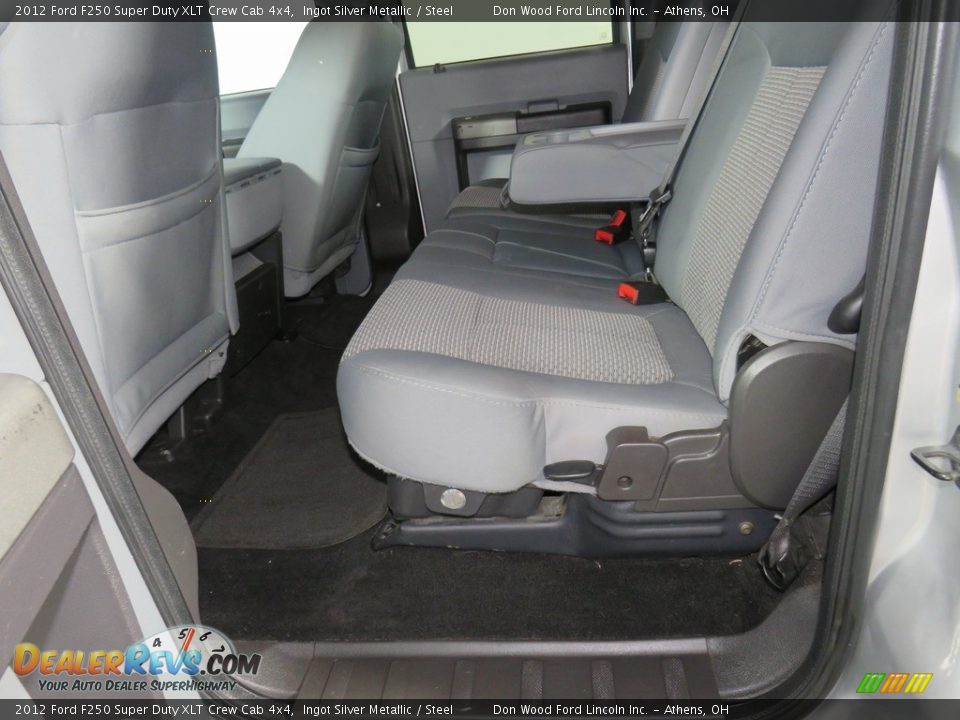 2012 Ford F250 Super Duty XLT Crew Cab 4x4 Ingot Silver Metallic / Steel Photo #30