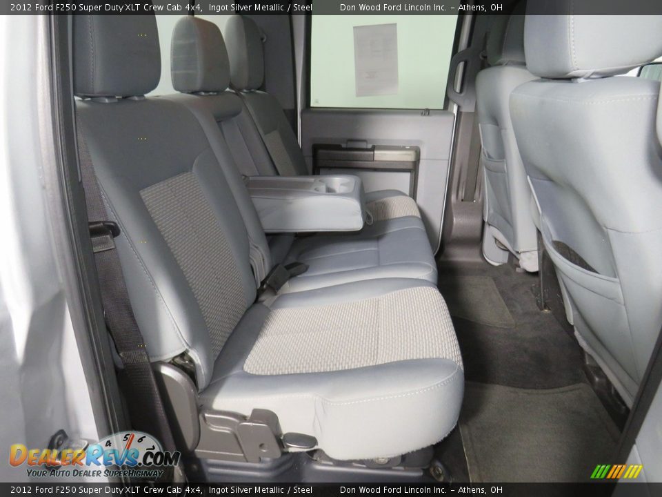 2012 Ford F250 Super Duty XLT Crew Cab 4x4 Ingot Silver Metallic / Steel Photo #33