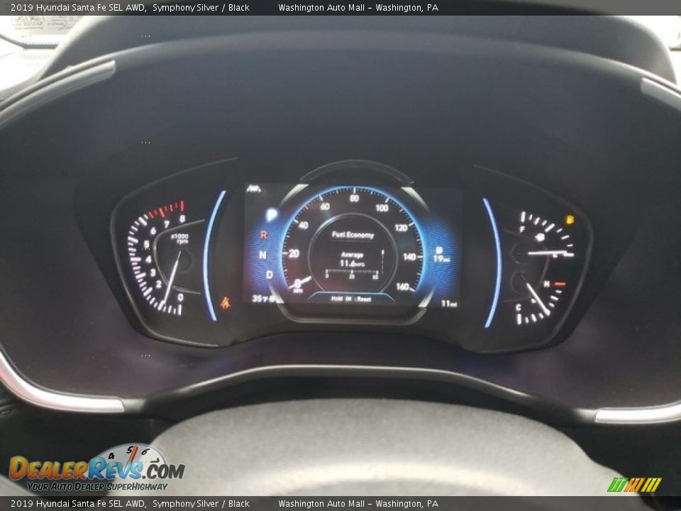 2019 Hyundai Santa Fe SEL AWD Symphony Silver / Black Photo #20