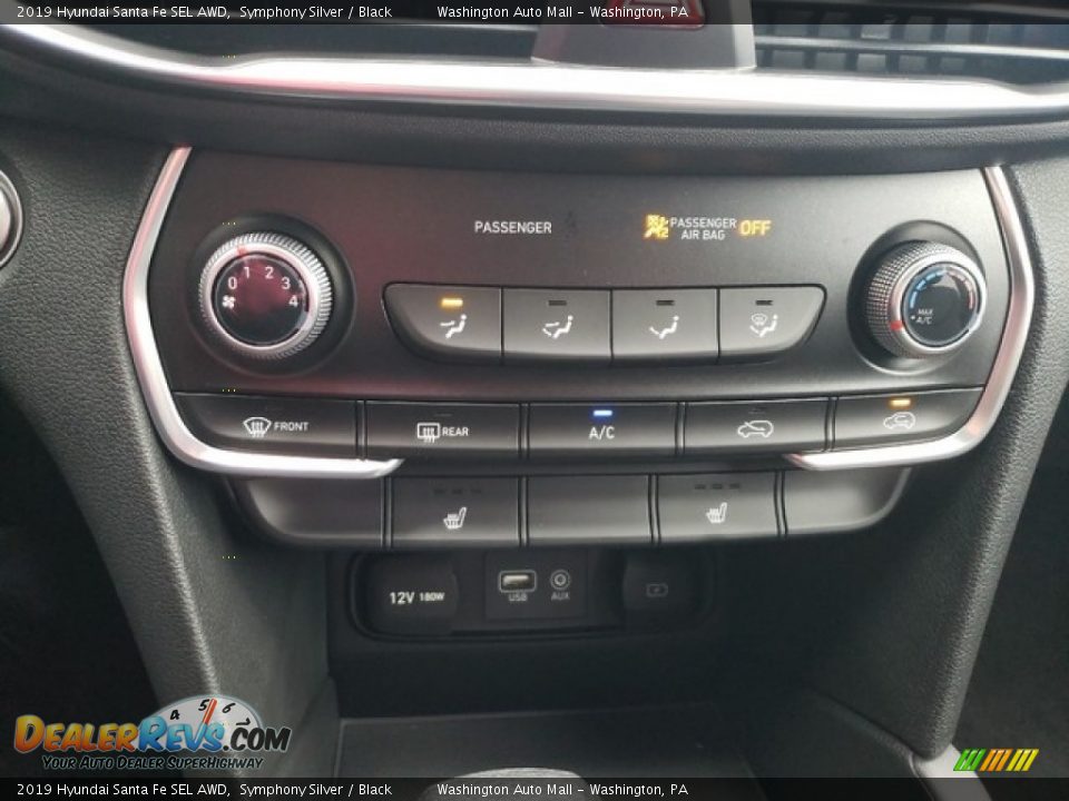 2019 Hyundai Santa Fe SEL AWD Symphony Silver / Black Photo #23