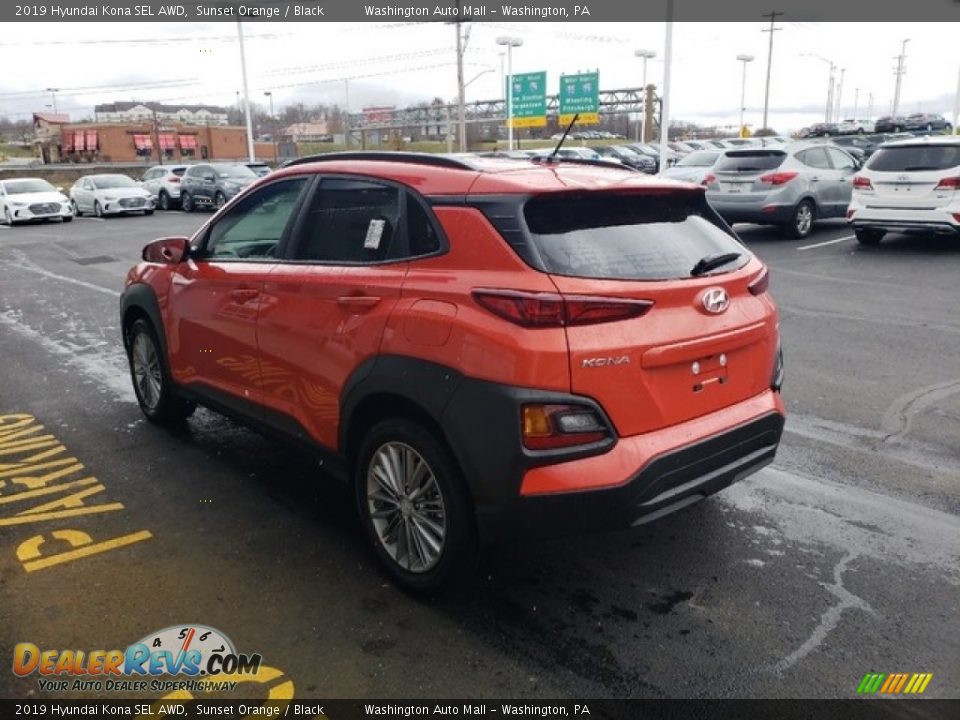 2019 Hyundai Kona SEL AWD Sunset Orange / Black Photo #5