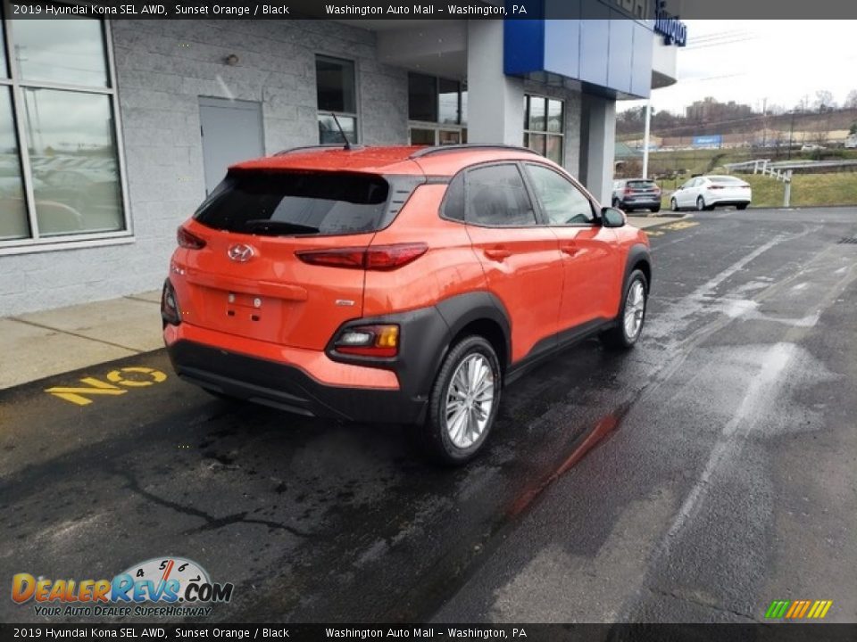 2019 Hyundai Kona SEL AWD Sunset Orange / Black Photo #7