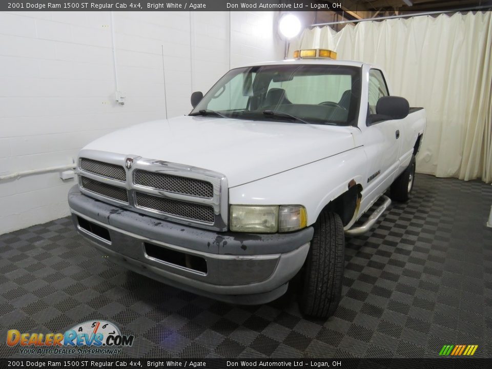 2001 Dodge Ram 1500 ST Regular Cab 4x4 Bright White / Agate Photo #6