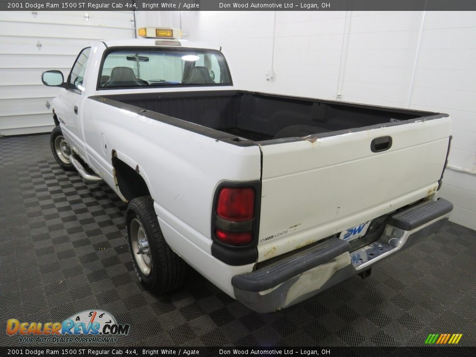 2001 Dodge Ram 1500 ST Regular Cab 4x4 Bright White / Agate Photo #9