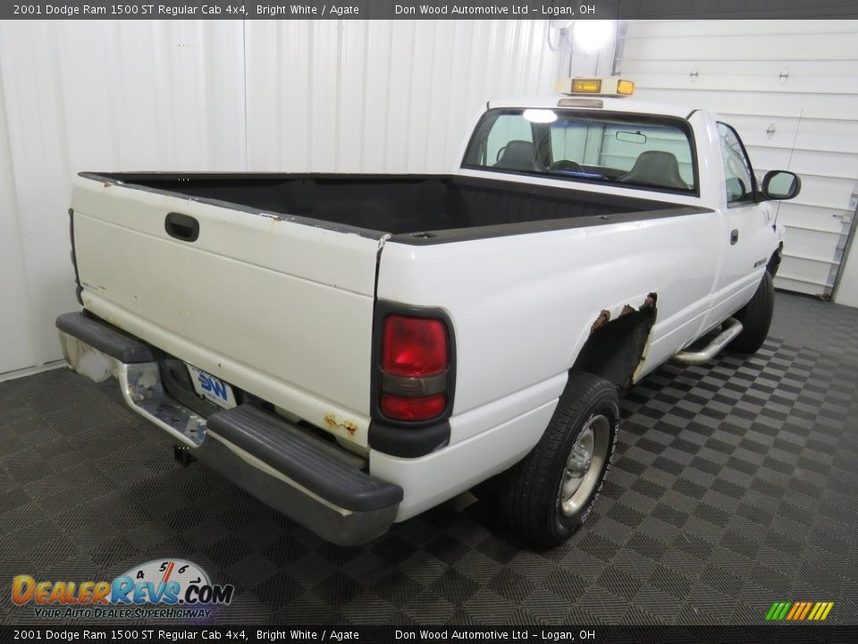 2001 Dodge Ram 1500 ST Regular Cab 4x4 Bright White / Agate Photo #12