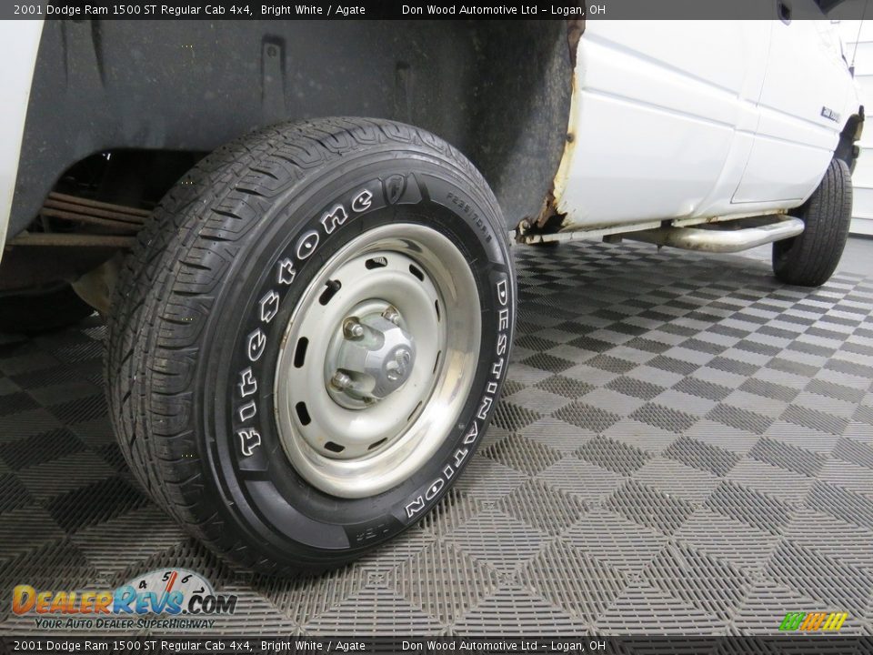 2001 Dodge Ram 1500 ST Regular Cab 4x4 Bright White / Agate Photo #13