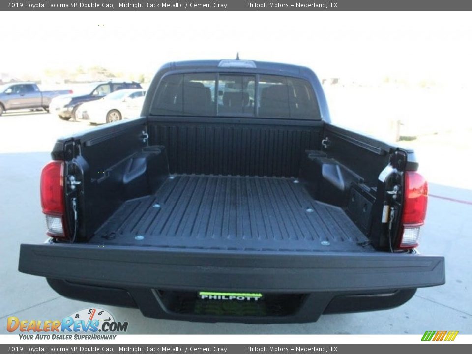 2019 Toyota Tacoma SR Double Cab Midnight Black Metallic / Cement Gray Photo #20