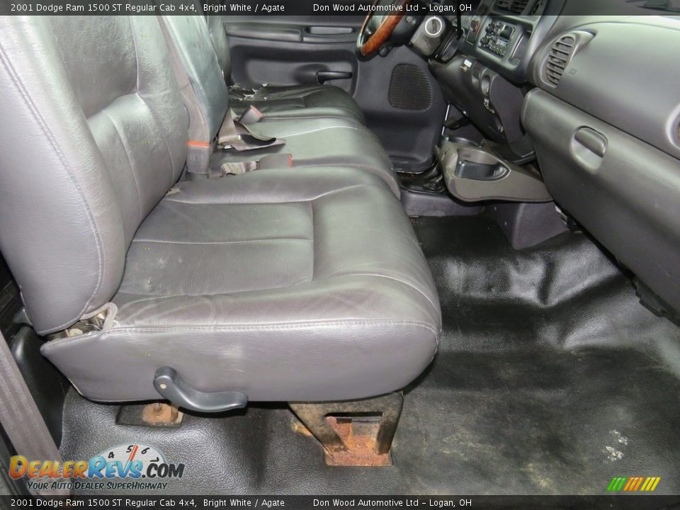 2001 Dodge Ram 1500 ST Regular Cab 4x4 Bright White / Agate Photo #20