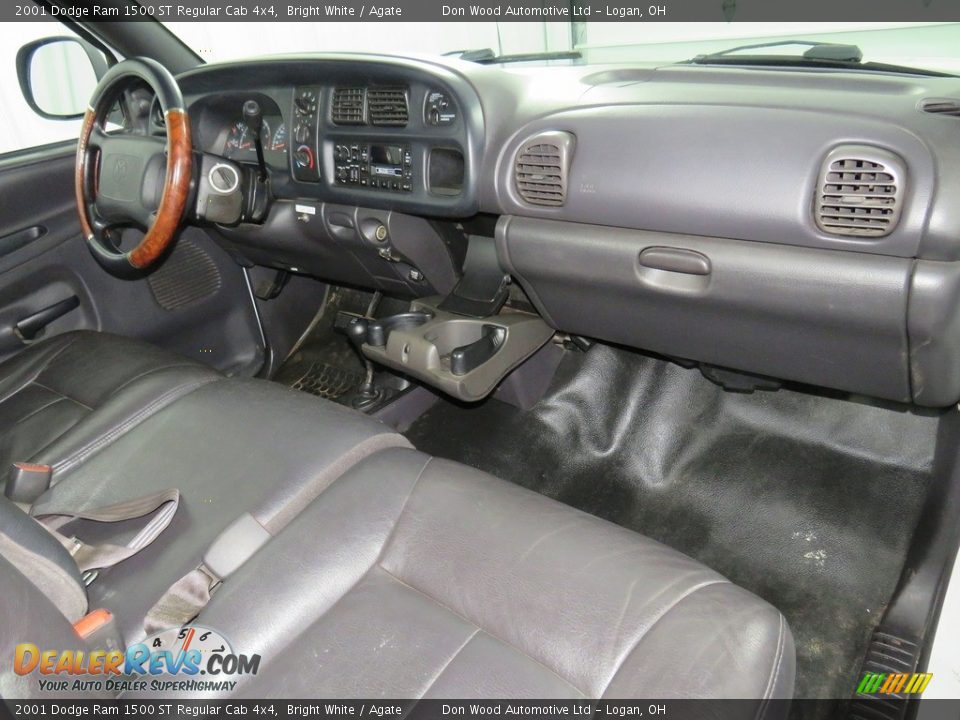 2001 Dodge Ram 1500 ST Regular Cab 4x4 Bright White / Agate Photo #21