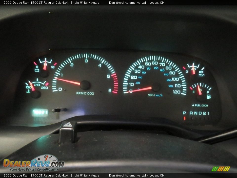 2001 Dodge Ram 1500 ST Regular Cab 4x4 Bright White / Agate Photo #22