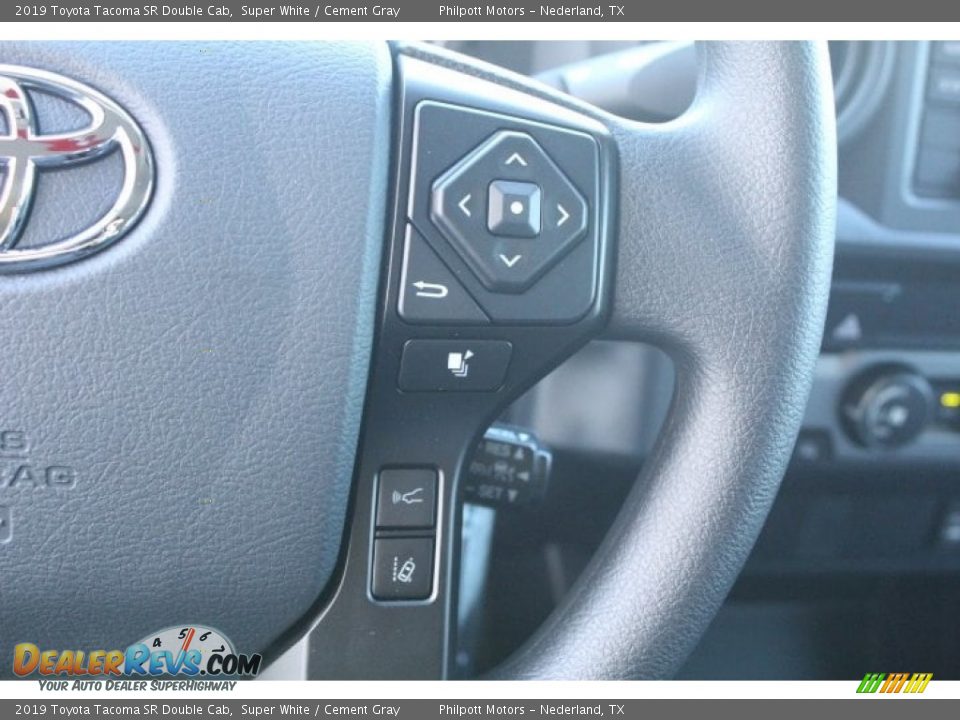 2019 Toyota Tacoma SR Double Cab Steering Wheel Photo #15