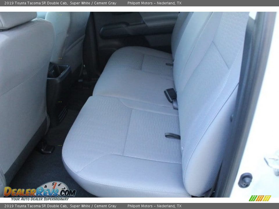 Rear Seat of 2019 Toyota Tacoma SR Double Cab Photo #17
