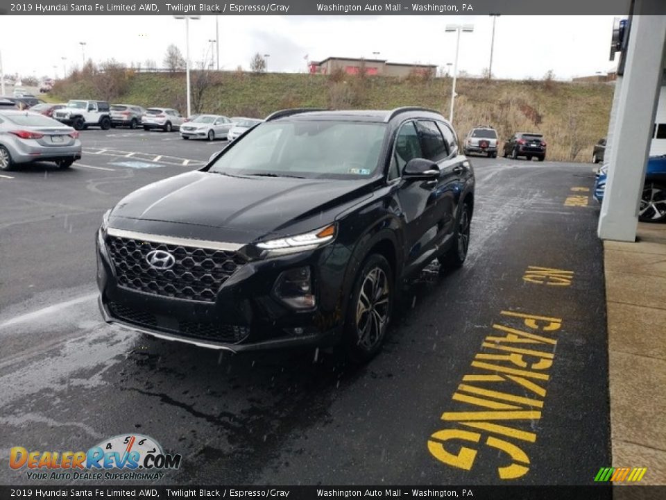 2019 Hyundai Santa Fe Limited AWD Twilight Black / Espresso/Gray Photo #3