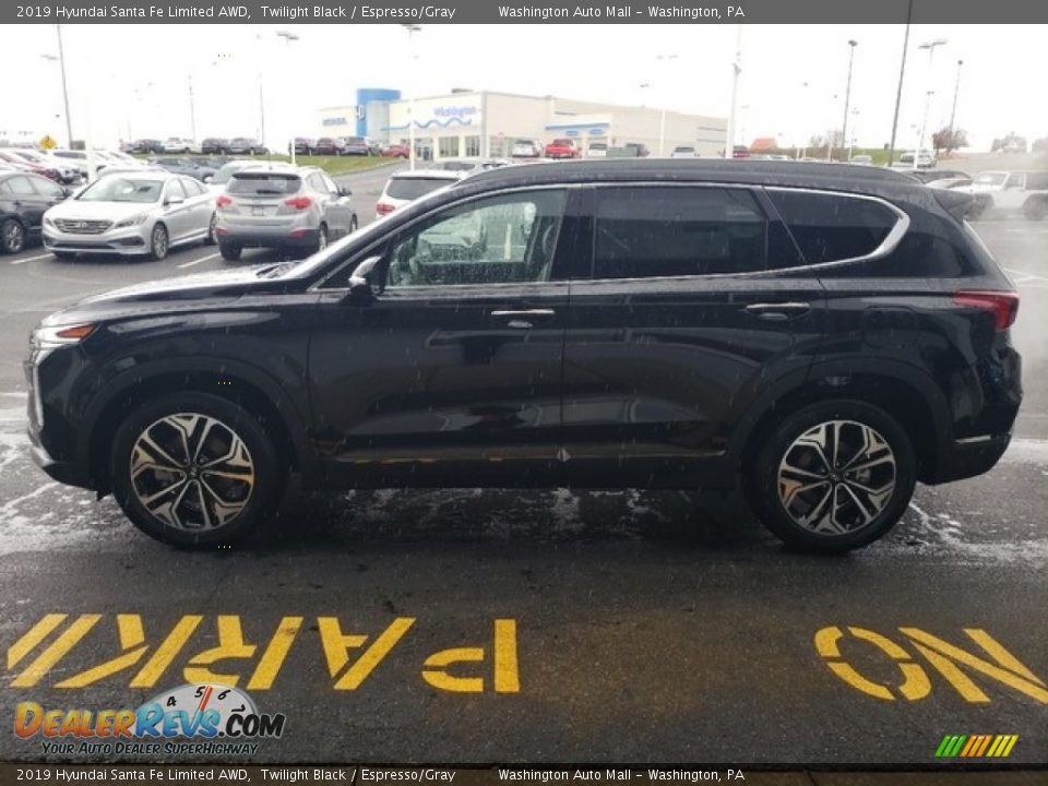 2019 Hyundai Santa Fe Limited AWD Twilight Black / Espresso/Gray Photo #4