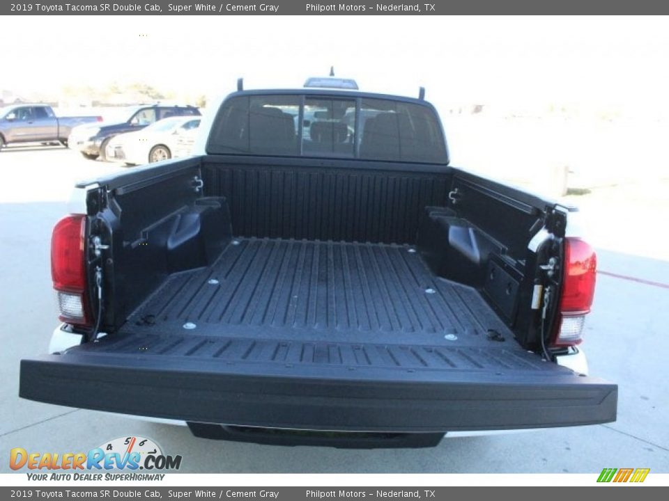 2019 Toyota Tacoma SR Double Cab Super White / Cement Gray Photo #20