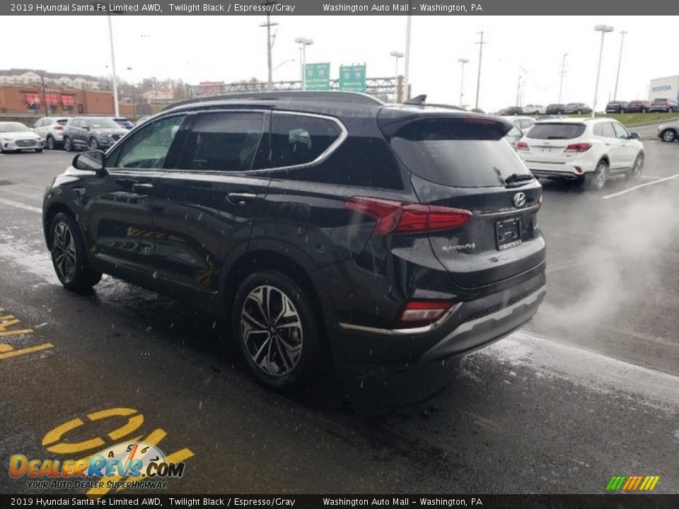 2019 Hyundai Santa Fe Limited AWD Twilight Black / Espresso/Gray Photo #5