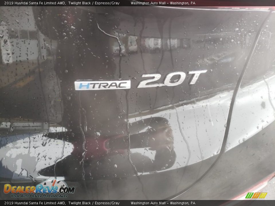 2019 Hyundai Santa Fe Limited AWD Twilight Black / Espresso/Gray Photo #7