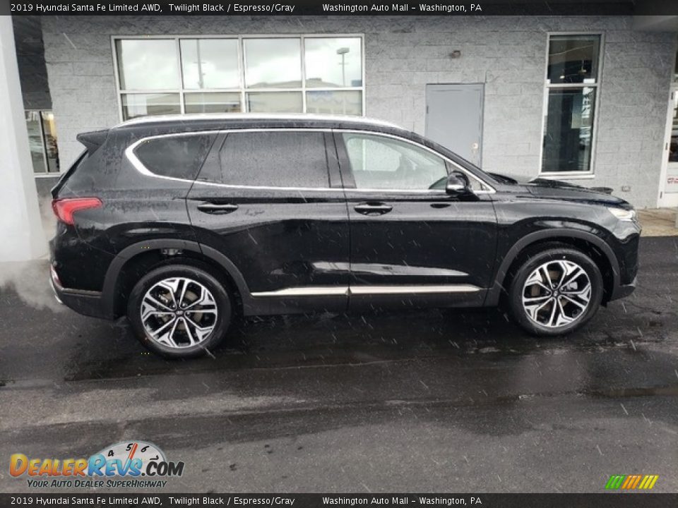 2019 Hyundai Santa Fe Limited AWD Twilight Black / Espresso/Gray Photo #9