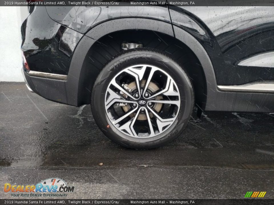 2019 Hyundai Santa Fe Limited AWD Twilight Black / Espresso/Gray Photo #10