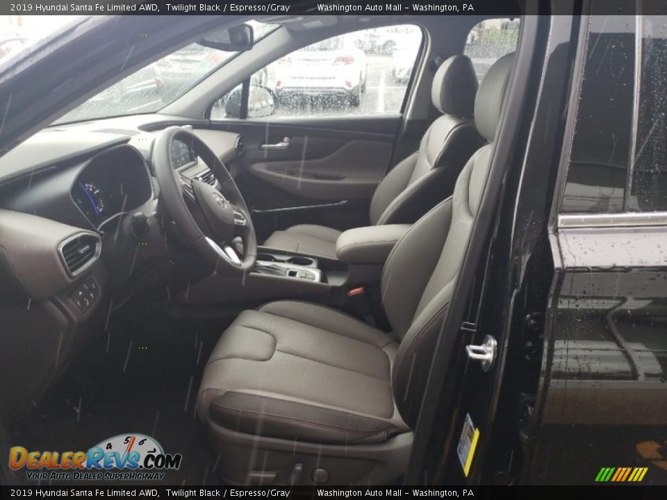 2019 Hyundai Santa Fe Limited AWD Twilight Black / Espresso/Gray Photo #15