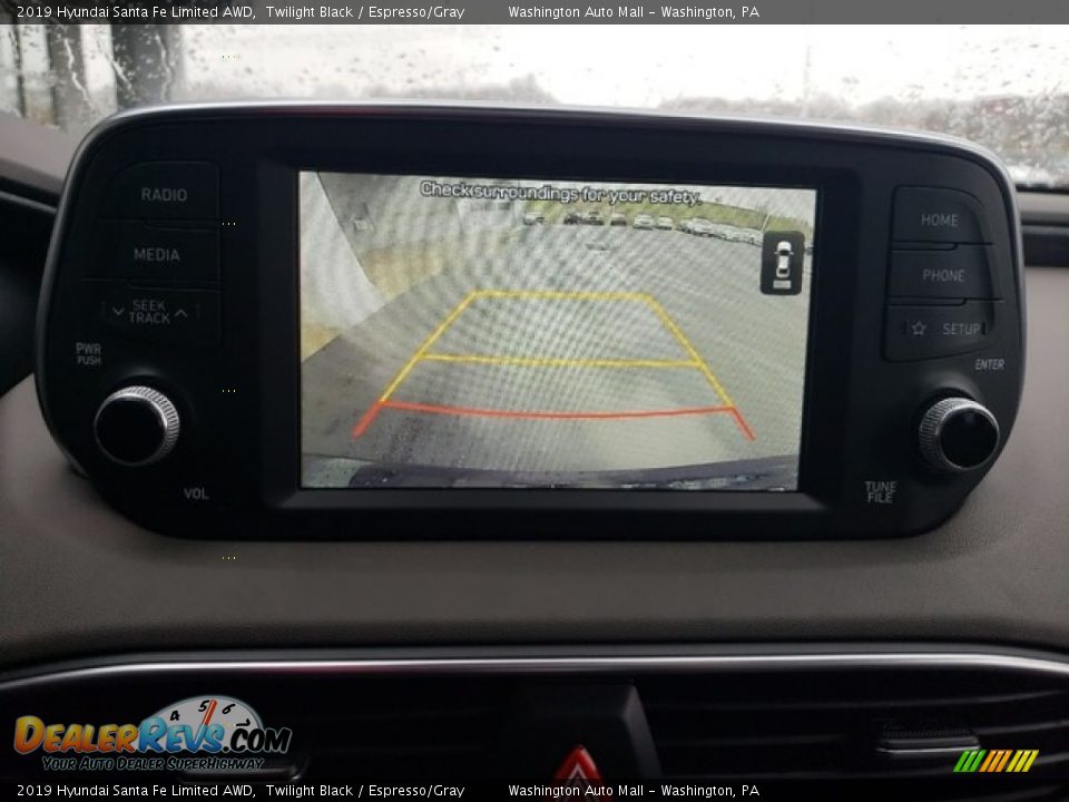 2019 Hyundai Santa Fe Limited AWD Twilight Black / Espresso/Gray Photo #24